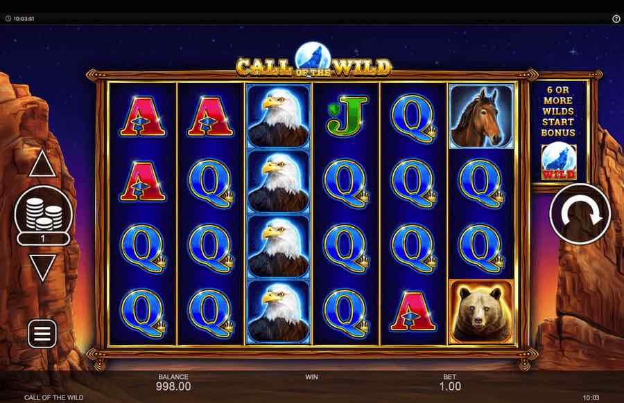 Call Of The Wild Slot Base Game