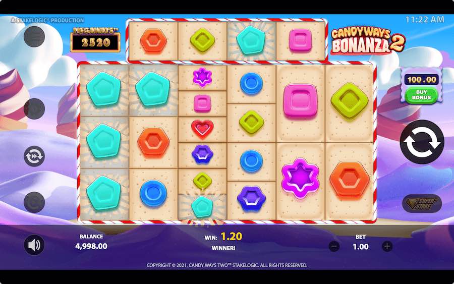 Play With Cascading Reels And Mystery Wilds In Both The Base Game And Free Spin Feature On Candyways Bonanza 2 Megaways Slot