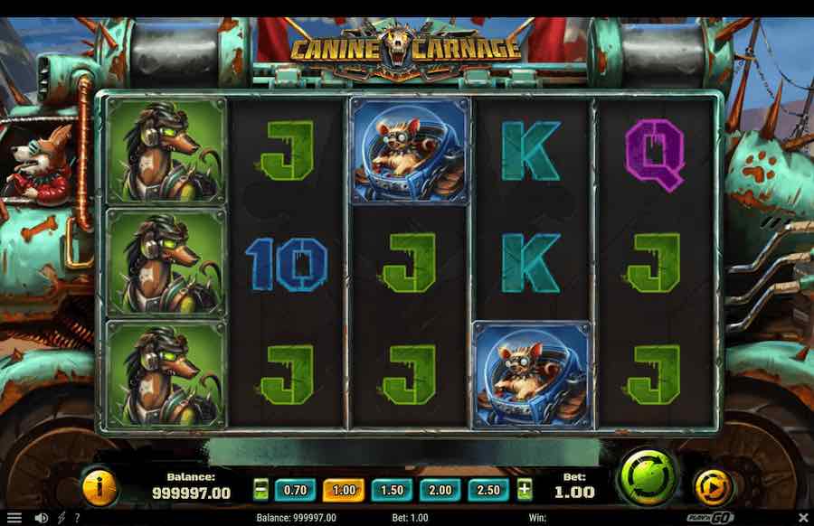 Win Up To 3,000x Your Bet In The Canine Carnage Online Slot From Provider Play'n Go