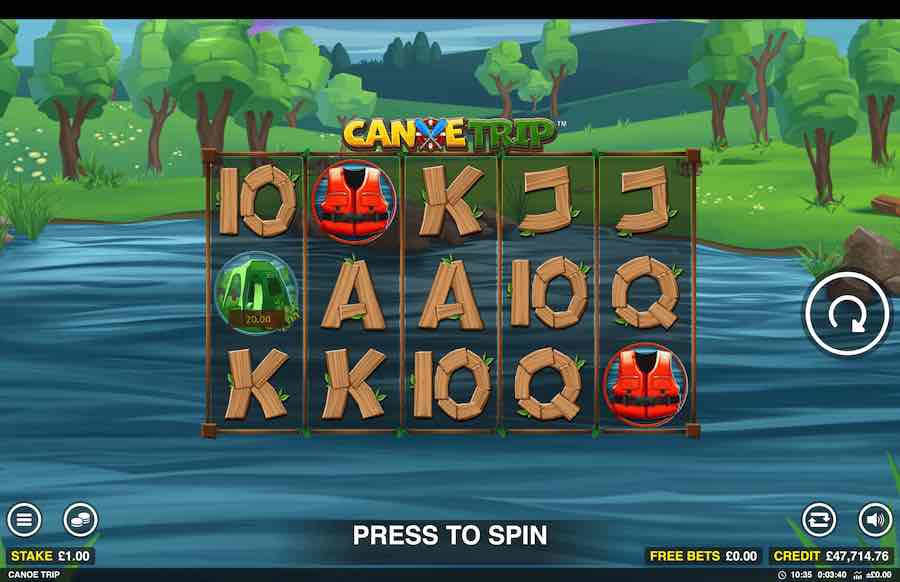 You Can Win Up To 50,000x Your Stake In The Canoe Trip Online Slot From Provider Blueprint Gaming