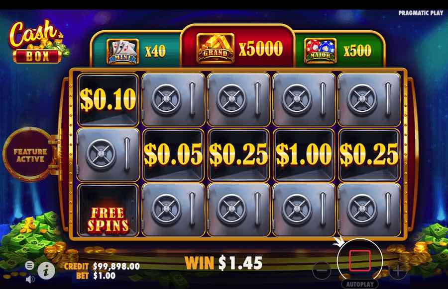 Cash Box Slot Free Spins Feature