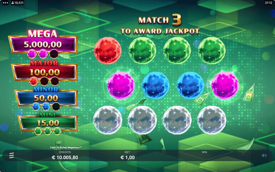 There Are 2 Bonus Games That Can Be Triggered On Cash 'n Riches Megaways Video Slot