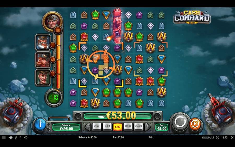 Play With 9 Reels, The Cluster Pays Engine, And Win Up To 5,000x Your Bet In Cash Of Command Online Slot From Developer Play'n Go