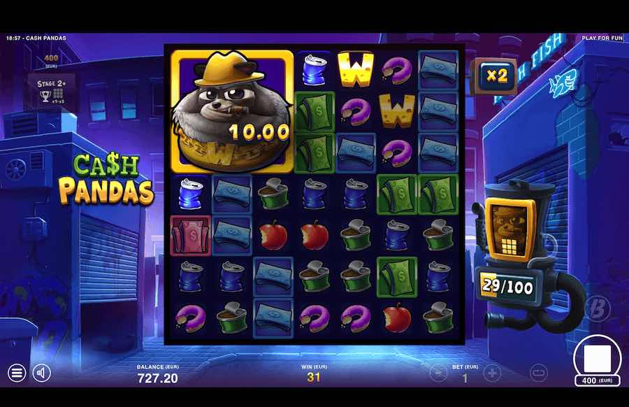 Cash Pandas Slot Bonus Game