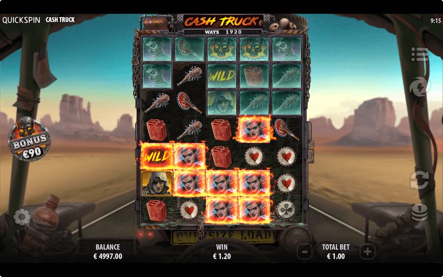 Create Wins To Trigger The Expanding Play Area And Reach A Maximum Of 16,807 Paylines On Cash Truck Slot