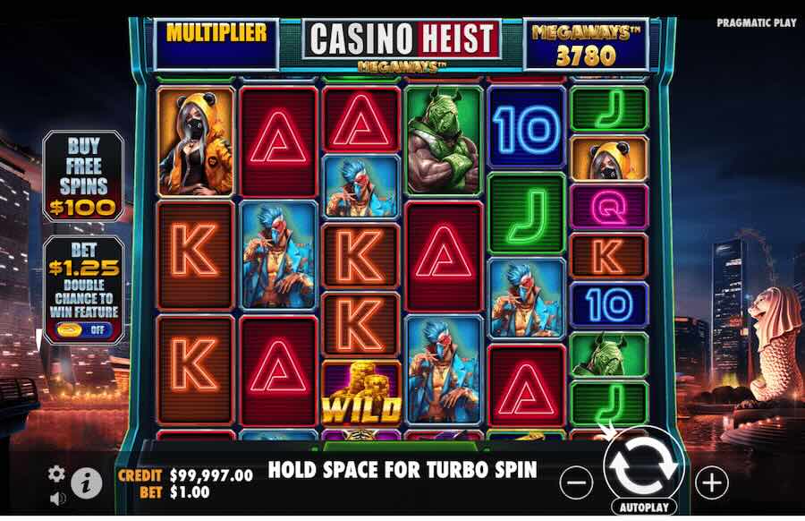 Casino Heist Megaways Slot Base Game