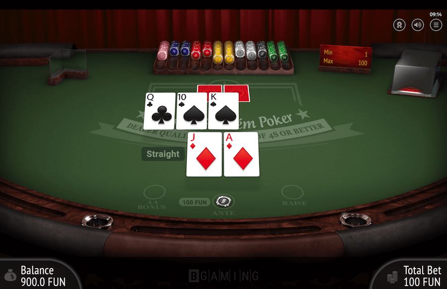 Casino Hold'em Gameplay