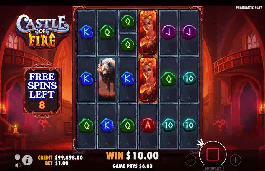 Castle Of Fire Free Spins Feature 