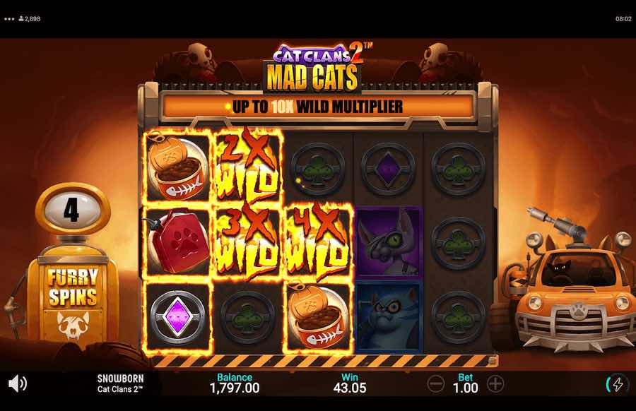 Cat Clans 2 Mad Cats Slot Free Spins Feature