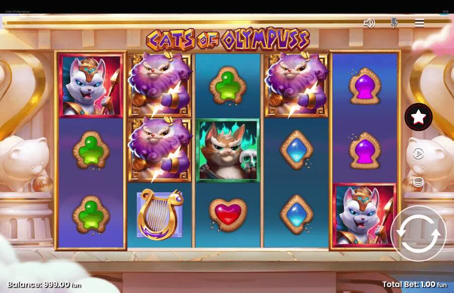 Cats Of Olympuss Slot Base Game