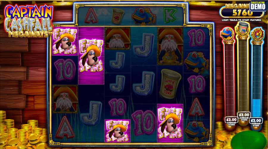 Four Or More Scatter Symbols Will Trigger The Free Spins On Captain Cashfall Megaways™