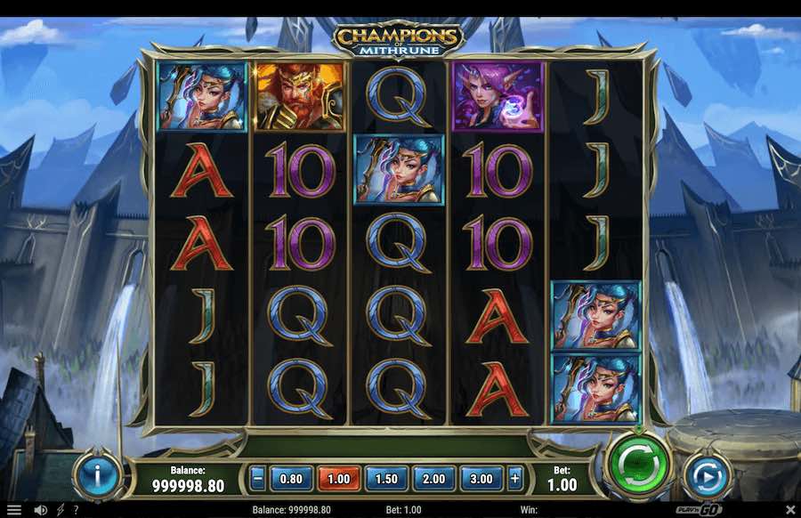 Play With 5 Reels, 20 Fixed Paylines, And Win Up To 7,500x Your Bet In The Champions Of Mithrune Online Slot From Game Provider Play'n Go