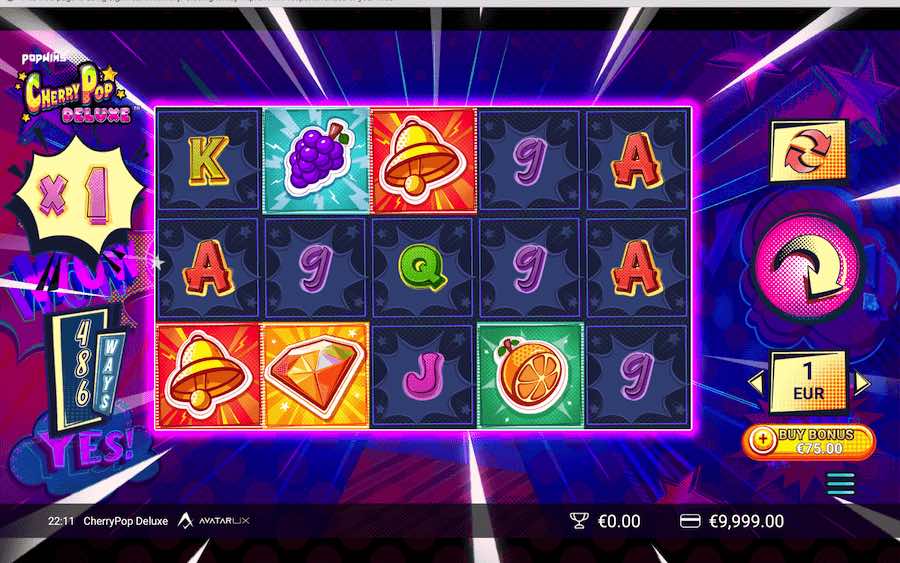 Play With 5 Reels, 118,098 Paylines, And Win Up To 20,000x Your Bet In Cherrypop Deluxe Online Slot From Game Provider Avatar Ux