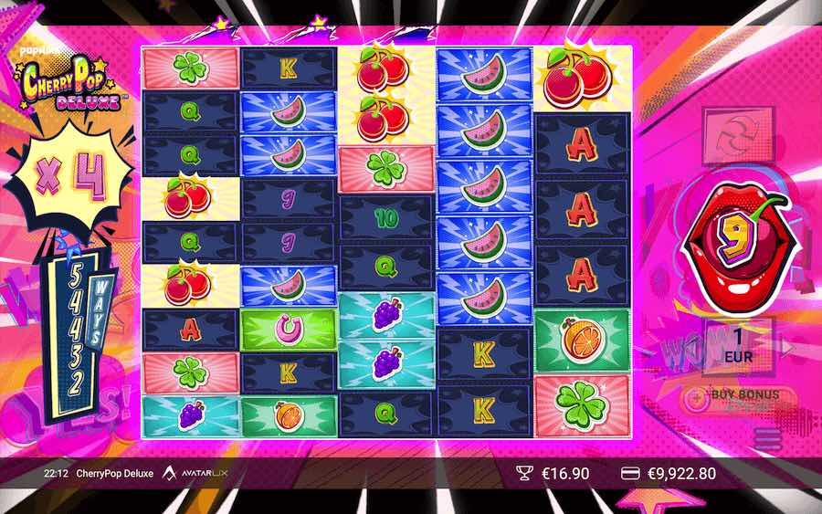 Expand All Reels To 6 Symbols High In The Base To Trigger The Free Spins Feature On Cherrypop Deluxe Video Slot