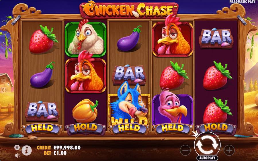 Play With 5 Reels, 10 Paylines, And Win Up To 210x Your Stake On Pragmatic Play's Chicken Chase Online Slot