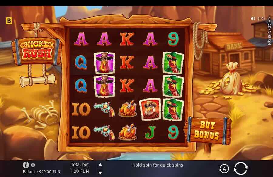 Chicken Rush Slot Base Game