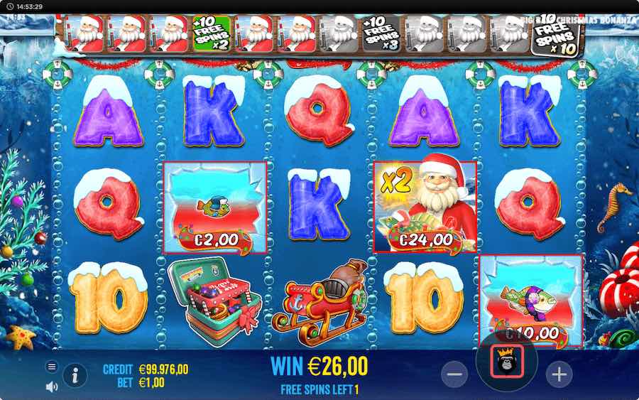 Christmas Big Bass Bonanza Slot Free Spins Feature