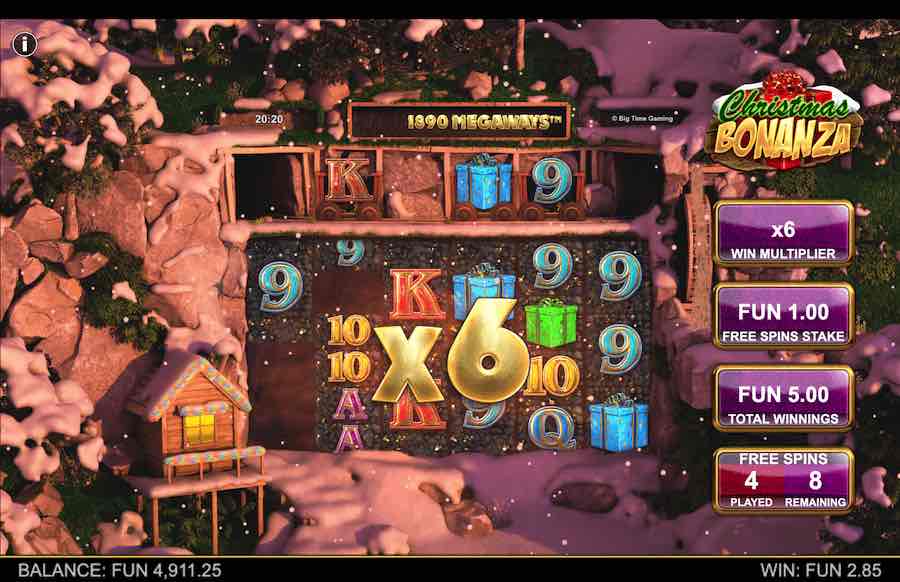 Christmas Bonanza Megaways Slot Free Spins Feature