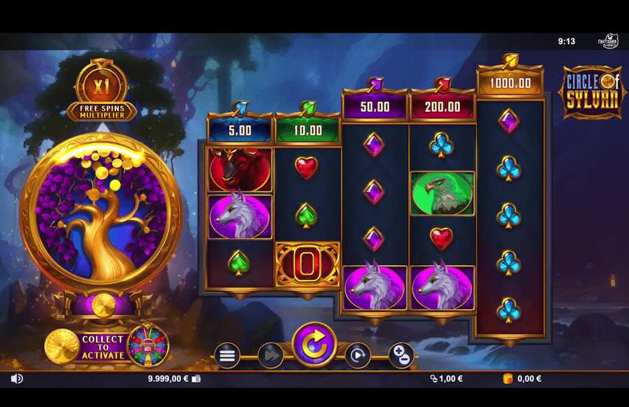 Circle Of Sylvan Slot Paytable Base Game