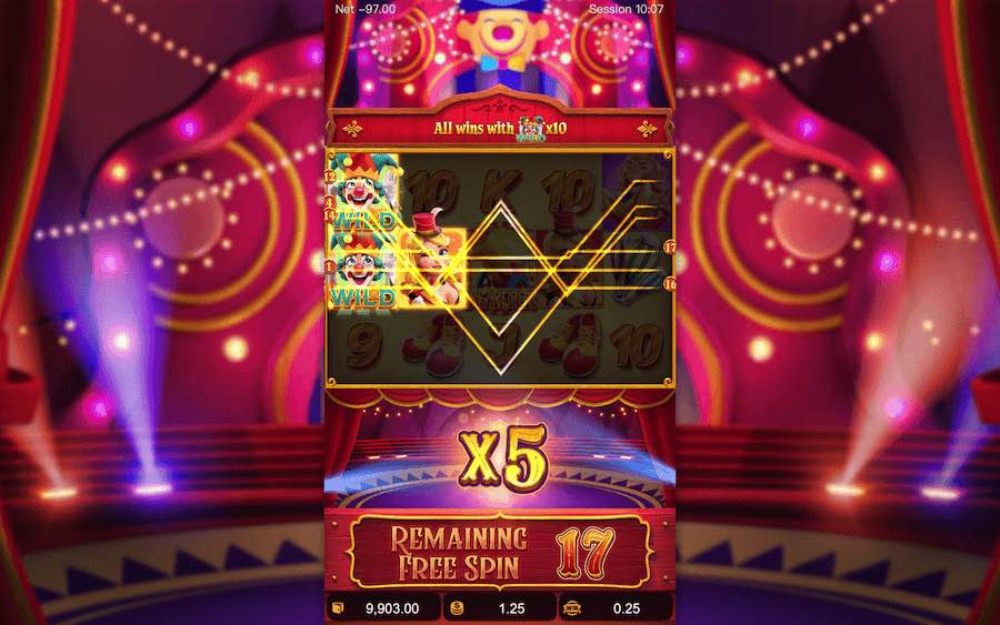 Landing 3, 4, Or 5 Scatter Symbols In View During The Base Game On Circus Delight Video Slot Will Trigger The Free Spins Feature