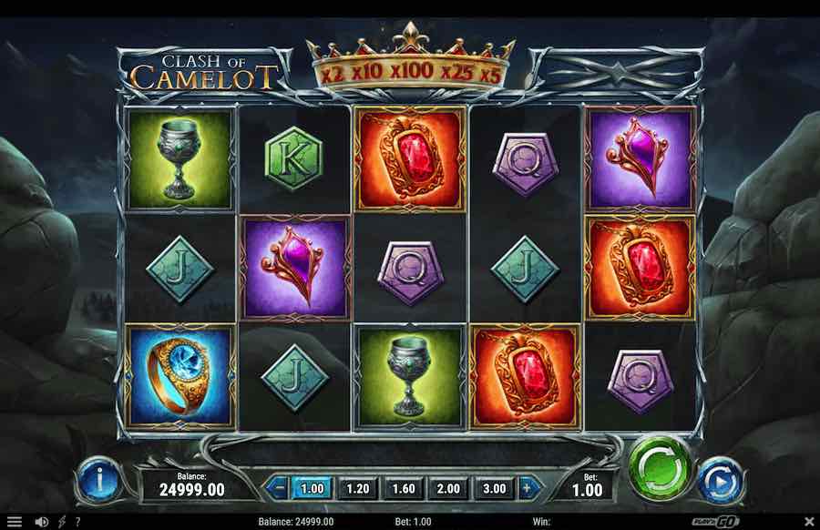 Clash Of Camelot Slot Base Game