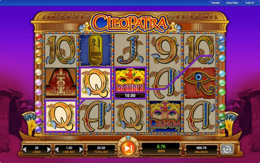 Play With 5 Reels, 20 Paylines, And Win Up To 10,000x Your Stake In Igt's Cleopatra Slot