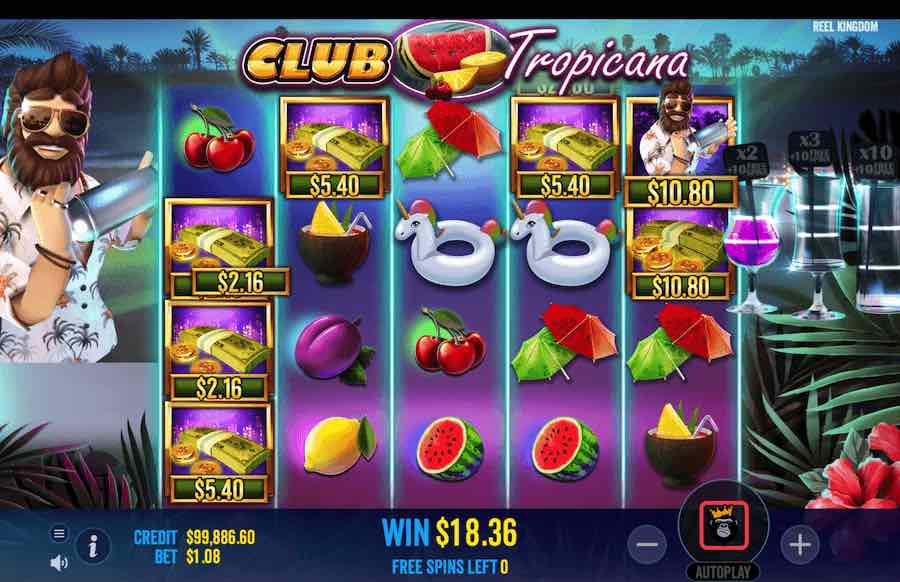 Club Tropicana Slot Free Spins Feature