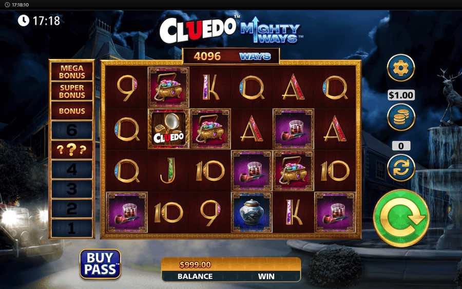 Spin With 6 Reels, 262,144 Paylines, And Win Up To 10,000x Your Bet In Cluedo Mighty Ways Online Slot From Provider Sg Gaming