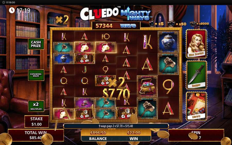 Reach The 7th Position On The Main Trail To Trigger The Free Spins Feature On Cluedo Mighty Ways Video Slot