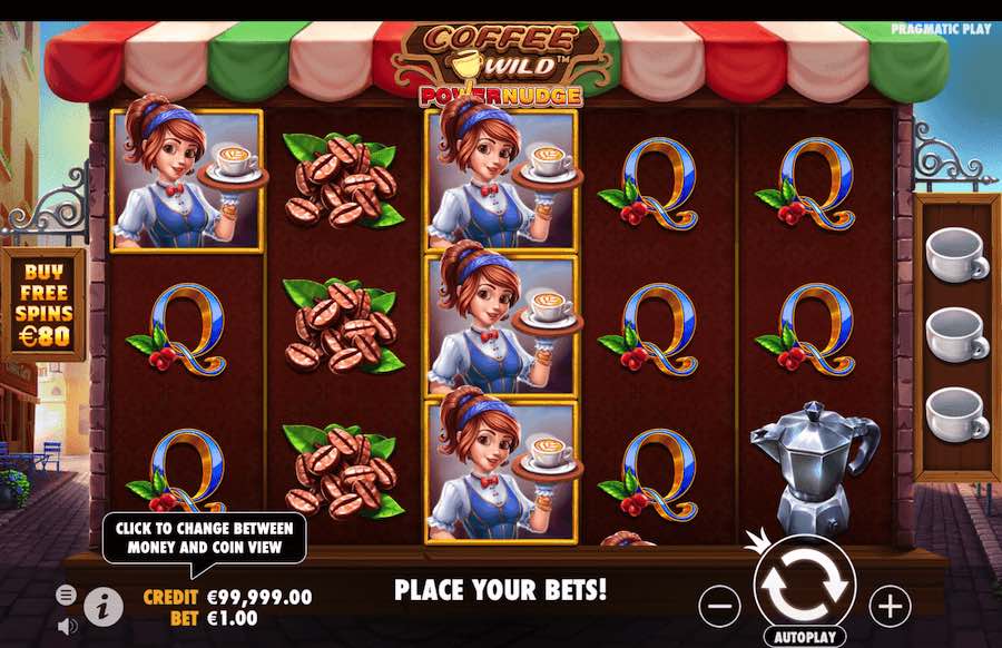 Play With 5 Reels, 10 Paylines And Win Up To 4,000x Your Bet In Coffee Wild Powernudge Online Slot From Provider Pragmatic Play