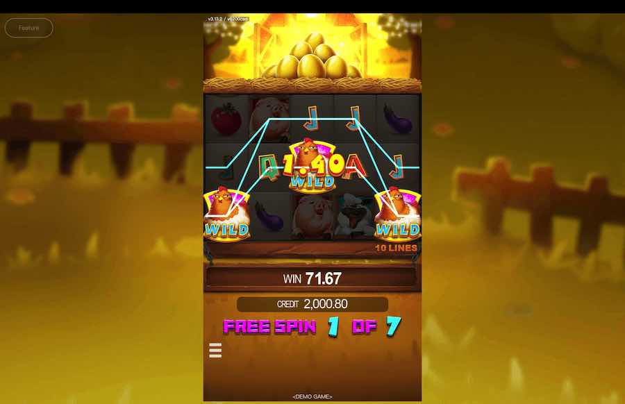 Coocoo Farm Free Spins Feature 