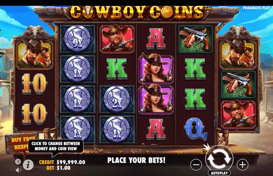 Cowboy Coins Slot Base Game