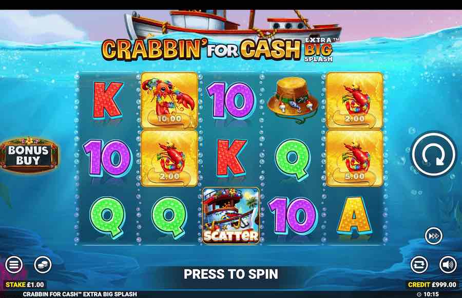 Crabbin For Cash Extra Big Splash Base Game 