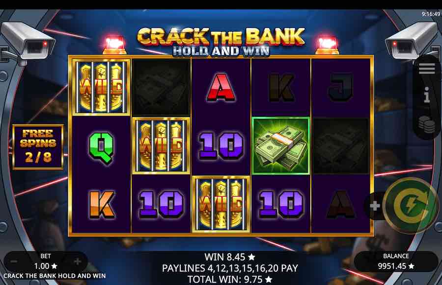 There Are Two Bonus Features That Can Be Triggered Whilst Playing Crack The Bank Video Slot