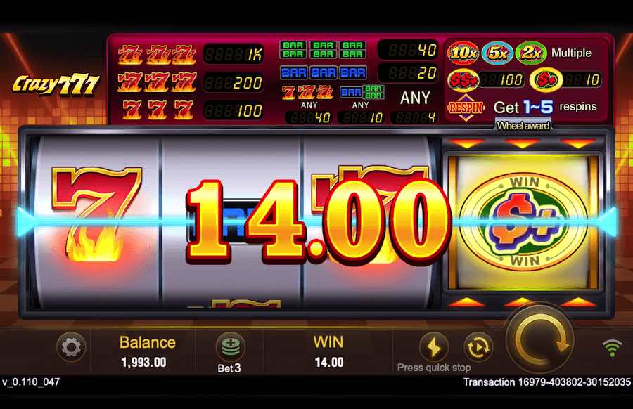 Crazy 777 Bonus