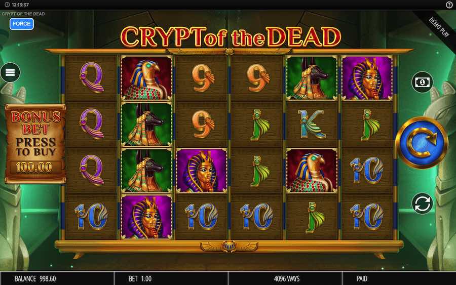 Crypt Of The Dead Online Slot From Blueprint Gaming Features 6 Reels, 4,096 Paylines, And A Maximum Win Of 50,000x Bet.