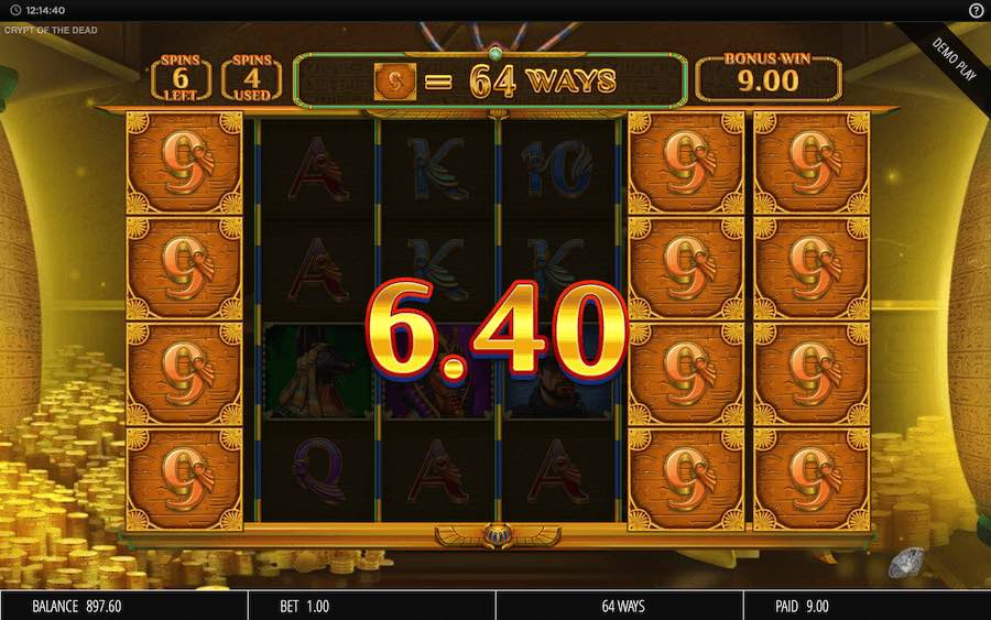 Players That Land 3 Or More Scatter Symbols In View During The Base Game On Crypt Of The Dead Video Slot Will Trigger The Free Spins Feature