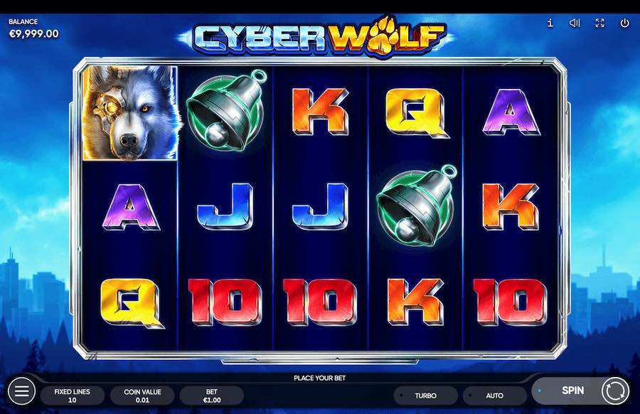 Play With 5 Reels, 10 Fixed Paylines, And Win Up To 5,000x Your Bet In The Cyber Wolf Online Slot From Game Provider Endorphina