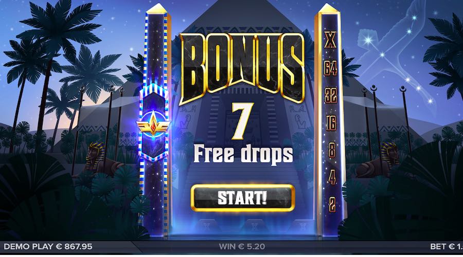 7 Free Drops Will Be Awarded For A Feature Trigger On Cygnus Slot