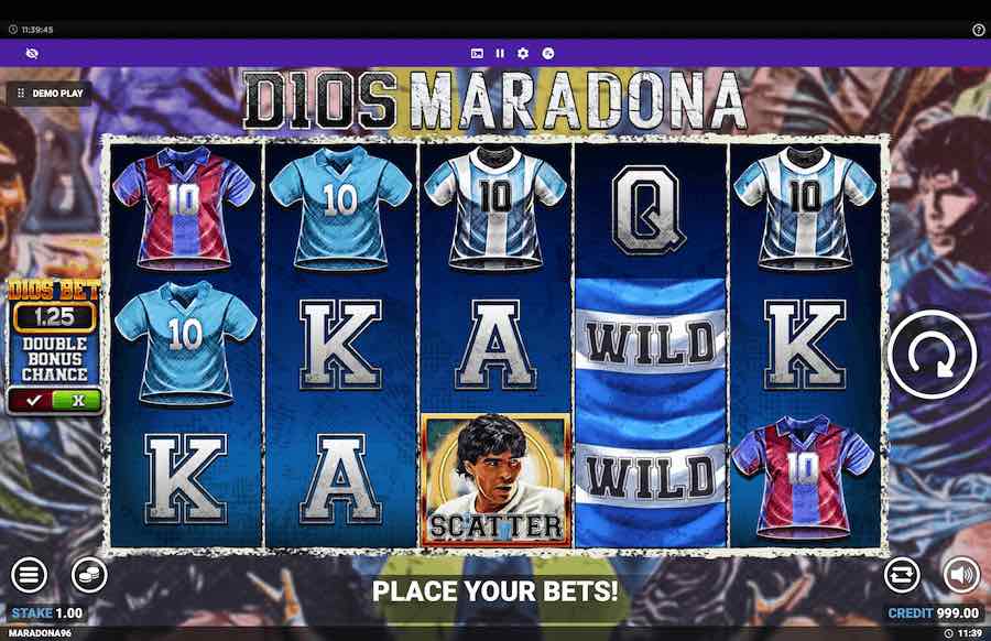 D10s Maradona Slot Base Game