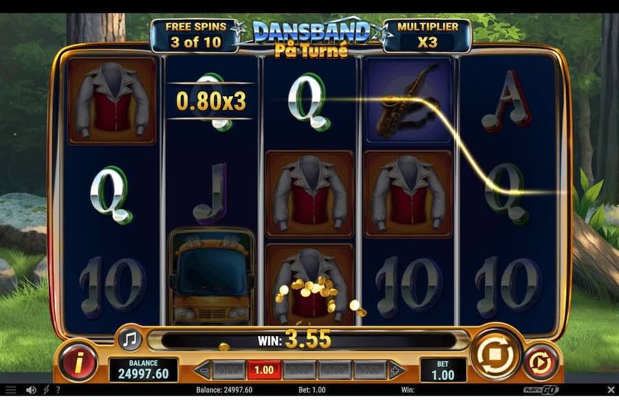 Dansband På Turné Slot Free Spins Feature