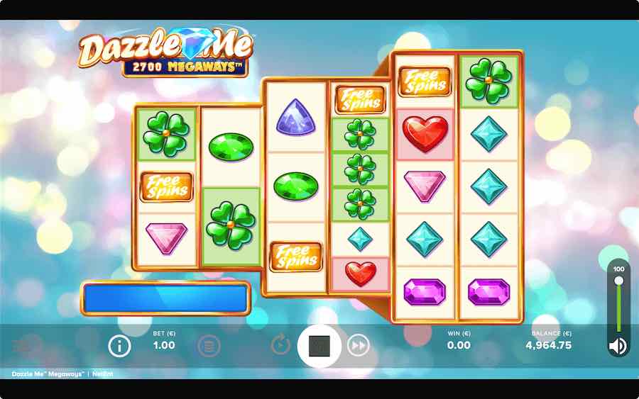 4 Or More Scatter Symbols Will Trigger The Free Spin Feature On Dazzle Me Megaways™