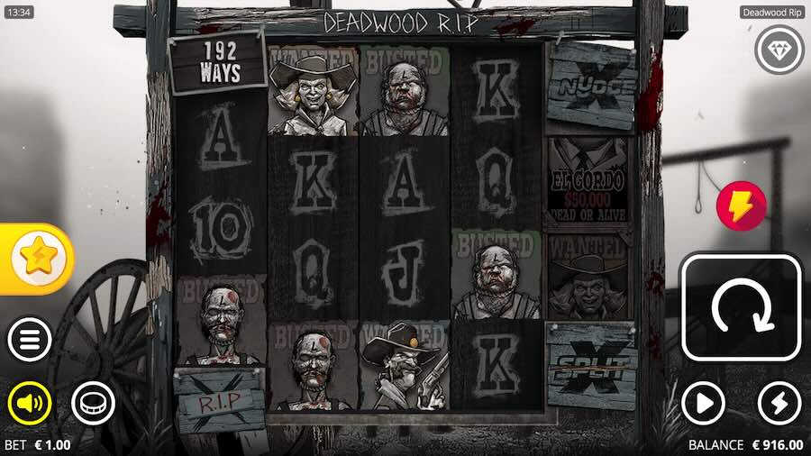 Deadwood R.i.p Slot Base Game 