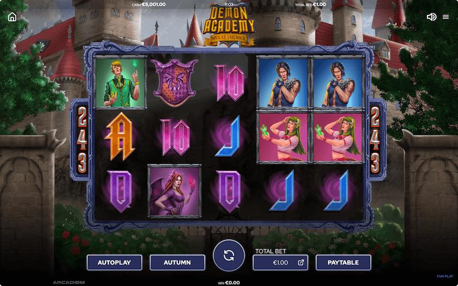 Play With 5 Reels, 243 Paylines, And Win Up To 347x Your Bet In Arcadem's Demon Academy Online Slot