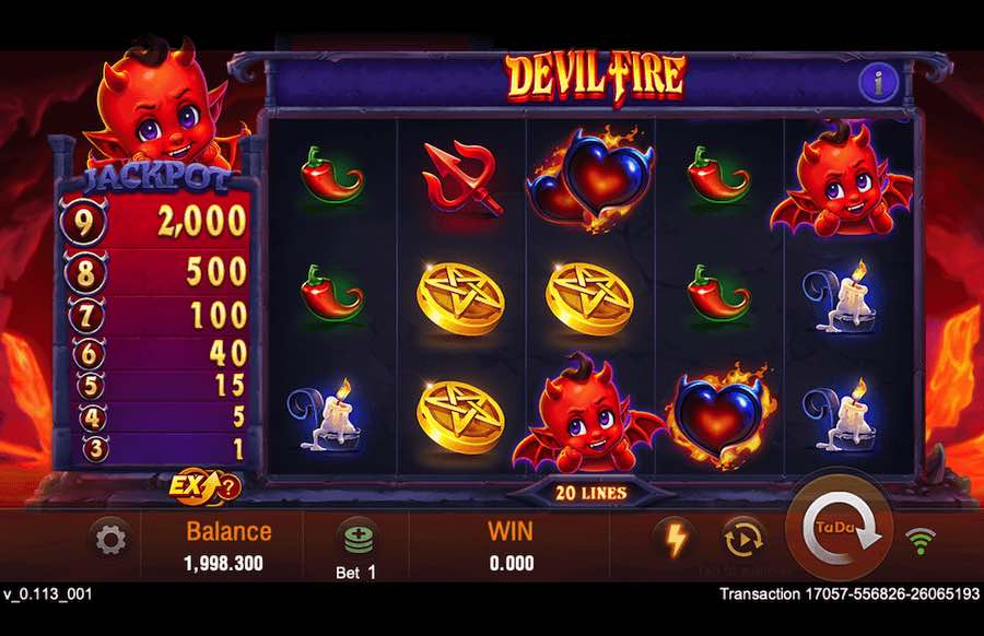 Devil Fire Slot Base Game 