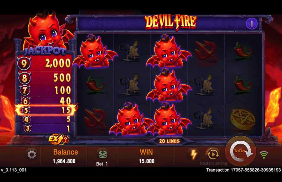 Devil Fire Slot Bonus Feature 