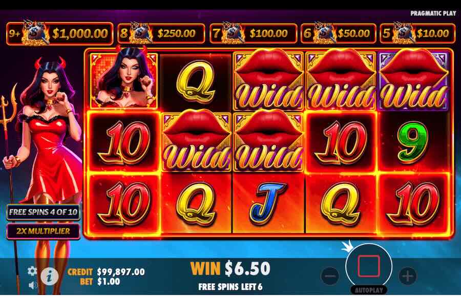 Devilicious Slot Free Spins Feature