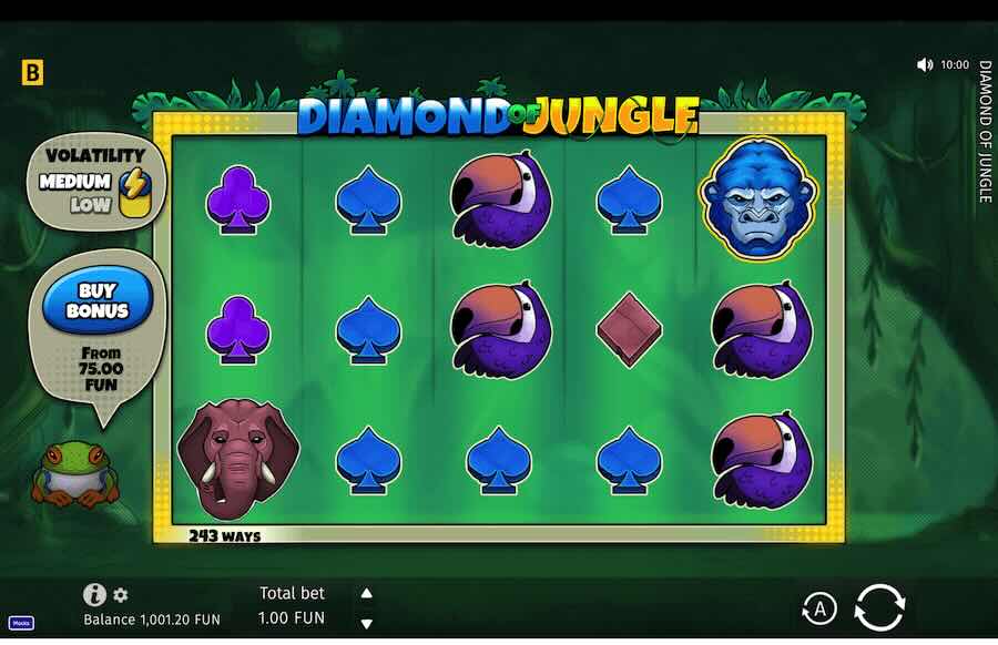 Diamond Of Jungle Slot Base Game