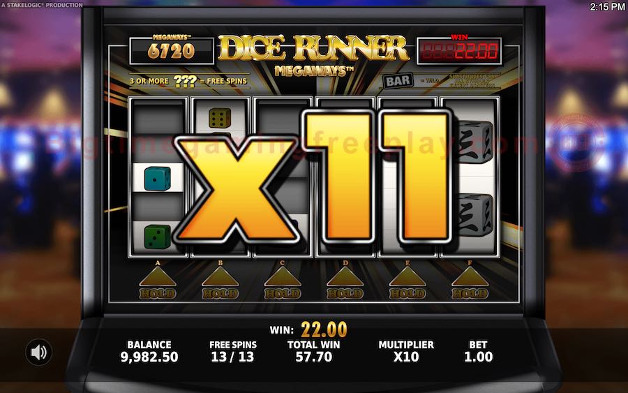 Play With An Unlimited Win Multiplier In The Free Spin Feature On Dice Runner Megaways™