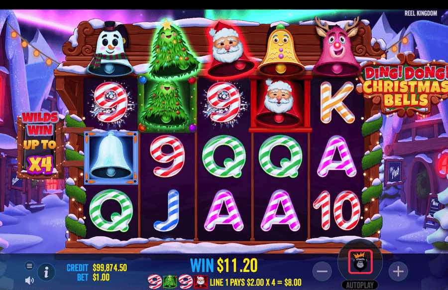 Ding Dong Christmas Bells Free Spins Feature 